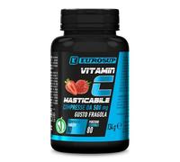 Eurosup VITAMIN C MASTICABILE - Fragola - 80 compresse masticabili da 500 g di vitamin C - Vegan
