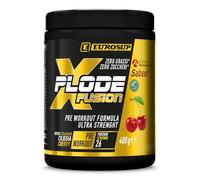 EUROSUP X-PLODE FUSION - Pre-Workout Avanzato | Energia, Forza, Resistenza e Focus | Con Arginina, Citrullina, Beta-Alanina, Caffeina e Ashwagandha | 400 g - Ciliegia
