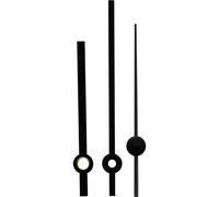 EUROTIME 195036 Kit lancette Standard Alluminio Nero Rotondo