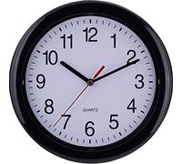 EuroTime 2221 Orologio da parete al quarzo, 25 cm, nero