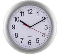 EUROTIME 22222 Quarzo Orologio da parete 25 cm Argento