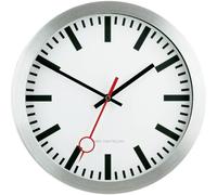 EUROTIME 59002-07 Radiocontrollato Orologio da parete 30 cm Argento
