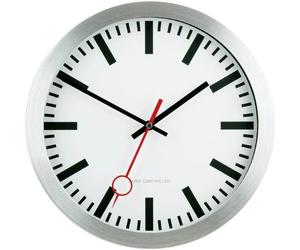 EUROTIME 59002-07 Radiocontrollato Orologio da parete 30 cm Argento