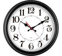 EUROTIME 80882-05 Quarzo Orologio da parete 31 cm Nero