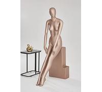 Eurotondisplay N5-9 - Manichino da donna seduto Eurotondisplay Femminile, colore della pelle, laccato opaco, testa della donna Egghead chic ed elegante di alta qualità
