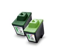 Eurotone 2 cartucce compatibili con Lexmark X1110 X1130 X1140 X1150 X1155 X1160 X1170 X1180 X1185 X1190 X1195 sostituisce No 16/17 26/27 CMYK