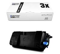 Eurotone 3x Toner compatibile per Utax P-4531 i MFP P-4536 i sostituito 1T02V30UT0 Nero con circa 14.500 pagine