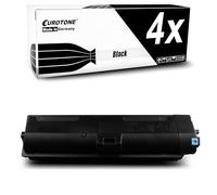 Eurotone Toner 4 X compatibile per Kyocera Ecosys M2135 M2635 M2735 sostituisce TK-1150 TK1150, nero