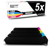 Eurotone Toner 5 X compatibile per Konica Minolta Bizhub C550 C650 sostituisce TN-611 TN611 Set