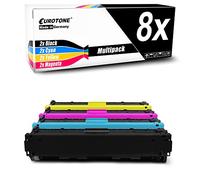 Eurotone Toner 8X compatibile per HP Color Laserjet Pro M252 M274 M277 sostituisce CF400A-03A 201A OfficePro Edition