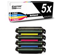 Eurotone Toner compatibile con HP Color Laserjet CP5225, sostituisce CE740A-43A 307A