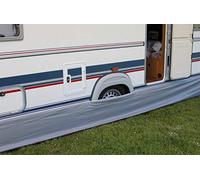Eurotrail Gonna paravento a tendone per caravan, 600 x 60 cm, grigio, universale