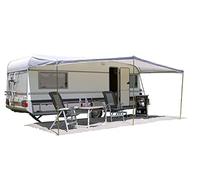 Eurotrail - Tenda parasole universale, 460 x 240 cm, per camper con dimensioni perimetrali di 820-860 cm, colore: grigio