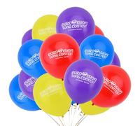 Eurovision - Decorazioni per feste 2026, BRTNUP 18 palloncini Eurovision da 30,5 cm, decorazioni per concorsi di canzoni, giardino, bar, club, feste di strada
