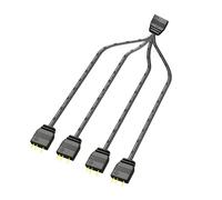 Eurowagens 1-4 Cavo Splitter ARGB da 5V 3 Pin RGB Sync 33cm Y Extension
