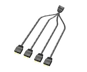 Eurowagens 1-4 Cavo Splitter ARGB da 5V 3 Pin RGB Sync 33cm Y Extension