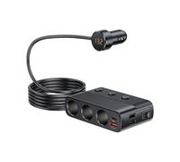 Eurowagens 128W Adattatore Caricabatterie Auto 7 in 1 Per Telefoni Tablet Laptop