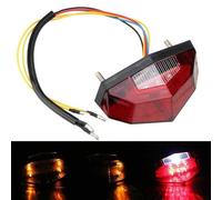 Eurowagens 12V LED Universale Per Moto Luce Freno Stop Rosso Frecce