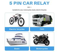 Eurowagens 12V Volt 40A 5 Pin Commutazione Per Relè Auto Moto Barca