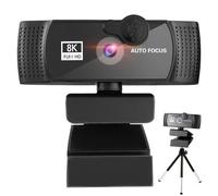 Eurowagens 1K 2K 4K 8K Webcam USB Autfocus Con Drive Libero E Treppiedi Mi
