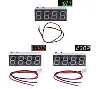 Eurowagens 3 in 1 Termometro Auto LCD Orologio 12V 5-24V LED Display Digitale