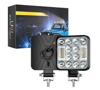 Eurowagens 3 Inch Faretto LED Da Lavoro Bianco Ambra Dual Mode Per Auto Moto