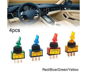 Eurowagens 4PCS Interruttori A Bilanciere LED 12V SPST 20 AMP