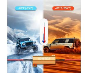 Eurowagens 50W Resistenze Fittizie LED 6 Ohm Per Indicatori 12V