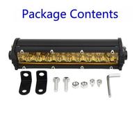 Eurowagens 60W Work Light Bar Giallo LED DC 9-32V Off-Road