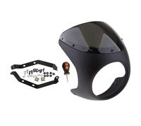 Eurowagens 7" Schermo Trasparente Faro Moto Universale Per Cafe Racer