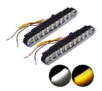 Eurowagens 77011314295N Luci DRL LED Diurne ABS Auto Bianco Giallo