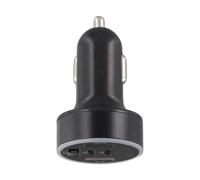 Eurowagens Adattatore Caricatore Auto USB 5 in 1 Con Doppi PD E Display Digitale