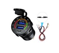 Eurowagens Adattatore Presa Accendisigari Auto 12/24V PD+QC USB Doppia