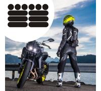 Eurowagens Adesivi Riflettenti Per Auto E Moto Waterproof Neri Decal Versatili