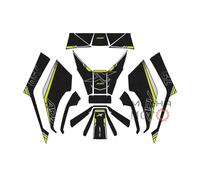 Eurowagens Adesivo Protezione Pad Serbatoio Moto Fluorescente Giallo A