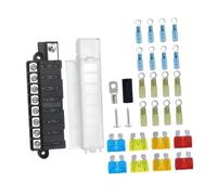 Eurowagens Blade Portafusibili Con Coperchio Trasparente 8 Vie Box Fusibili