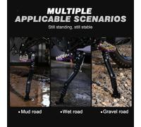 Eurowagens Cavalletto Laterale Per Moto Nero Regolabile Supporto Pedana MX5 MX4