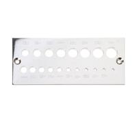 Eurowagens Dima Per Tasselli 19 Fori In Acciaio 1/8-5/8 D#244; Inch Set Utensile