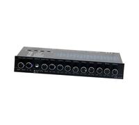 Eurowagens Equalizzatore Autoradio 9 Bande Controllo Tono 12V DC Metallo