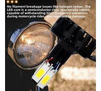 Eurowagens Faretto Per Moto 12V In Lega Di Alluminio Resistente All'umidità