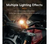 Eurowagens Faro LED Moto Bianco Giallo Luce Nebbia con HL Raggio Sicurezza