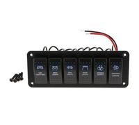 Eurowagens Interruttore A Levetta LED 6 Gang Per Circuito Barca RV