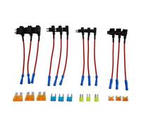 Eurowagens Kit 12 Pezzi Set Fusibili Circuito Per Auto Camion Barche Adattatori