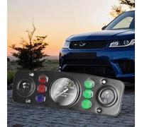 Eurowagens Kit Strumento Pannello 12V 3 in1 3 Indicatori Per Auto Truck