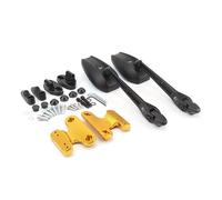 Eurowagens Kit Supporto Specchi Per Moto Set Specchi Retrovisore Oro