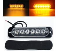 Eurowagens Lampada Per Luci Di Sicurezza Car Truck Sempre Accesa Giallo Con 6LED