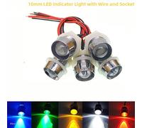 Eurowagens Luce Di Navigazione 12V Per Barche Indicator Dashboard 10mm Metallo