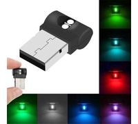 Eurowagens Luce Interni Auto LED USB Mini Atmosfera Lampada Decor Notte