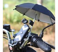 Eurowagens Mini Parasole Per Moto Ombrello Con Supporto Telefono