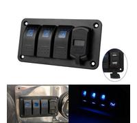 Eurowagens Pannello Interruttore 3 Gang ON/OFF Con Caricatore USB Dual 4.8A